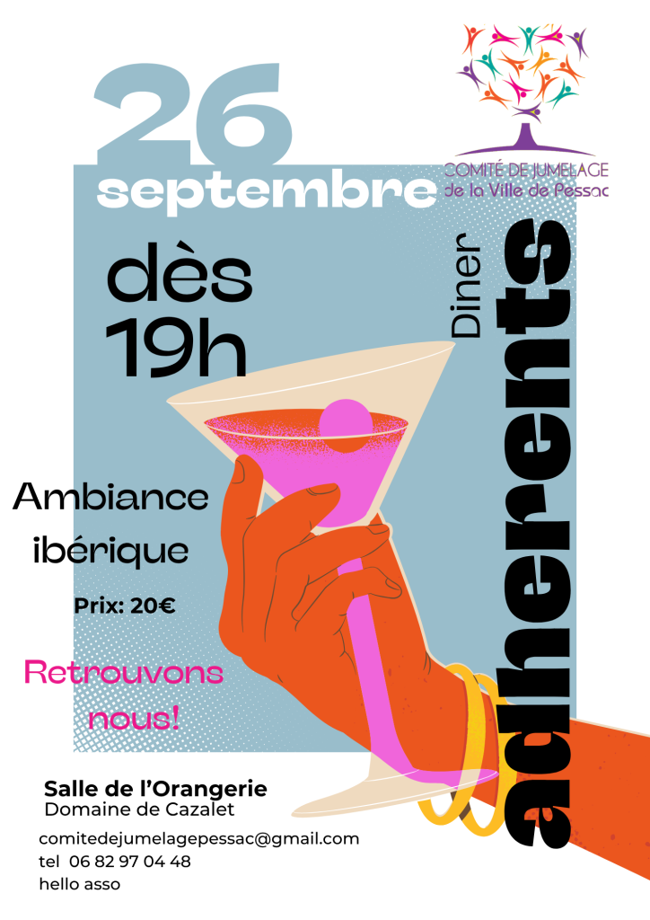 REPAS DES ADHERENTS SOIREE IBERIQUE CJP